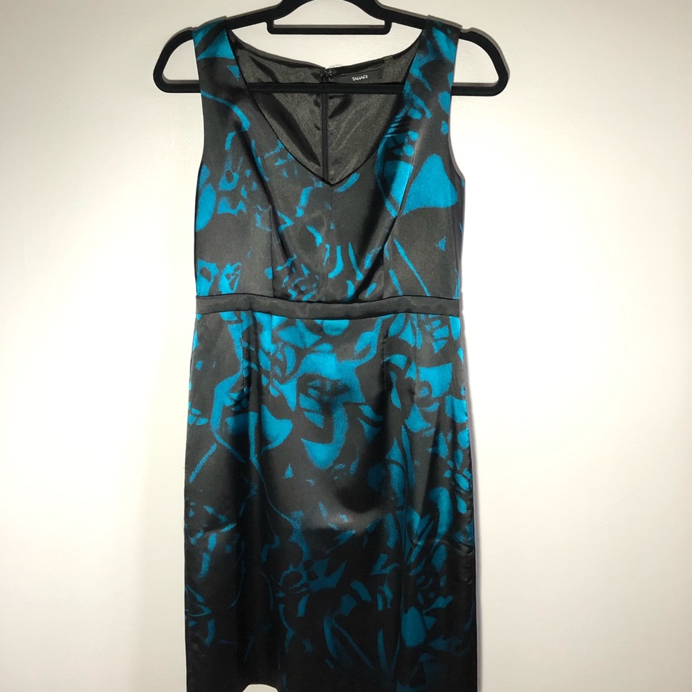 Black/Blue Tahari Cocktail Dress